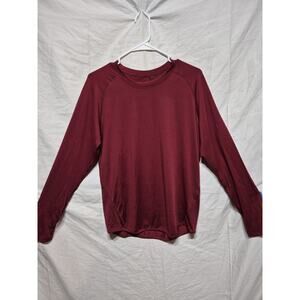 Liberty Pro Womens Size Large Dark Red Long Sleeve Dryfit